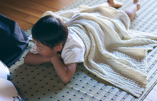 Kaya-ori Summer Blanket with Deer Motif