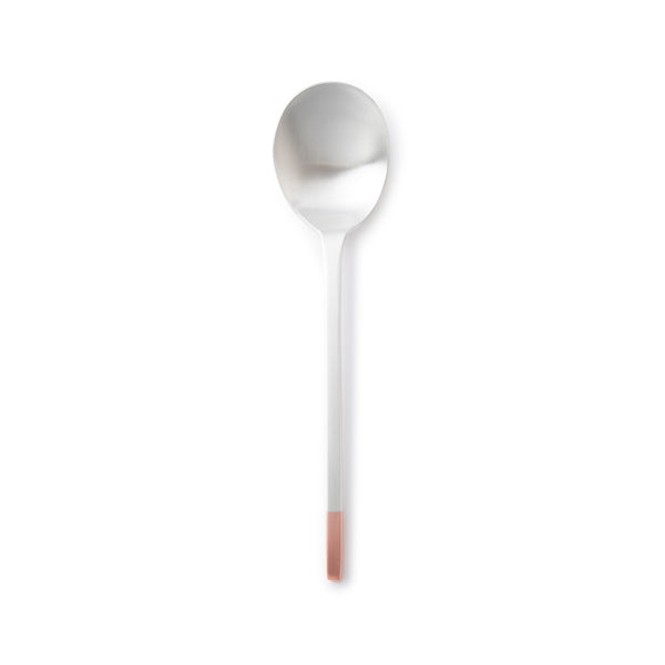 Aizawa Pure Copper Silver Finish Dessert Spoon - Silver Plated