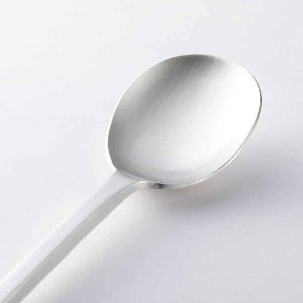 Aizawa Pure Copper Silver Finish Dessert Spoon - Silver Plated