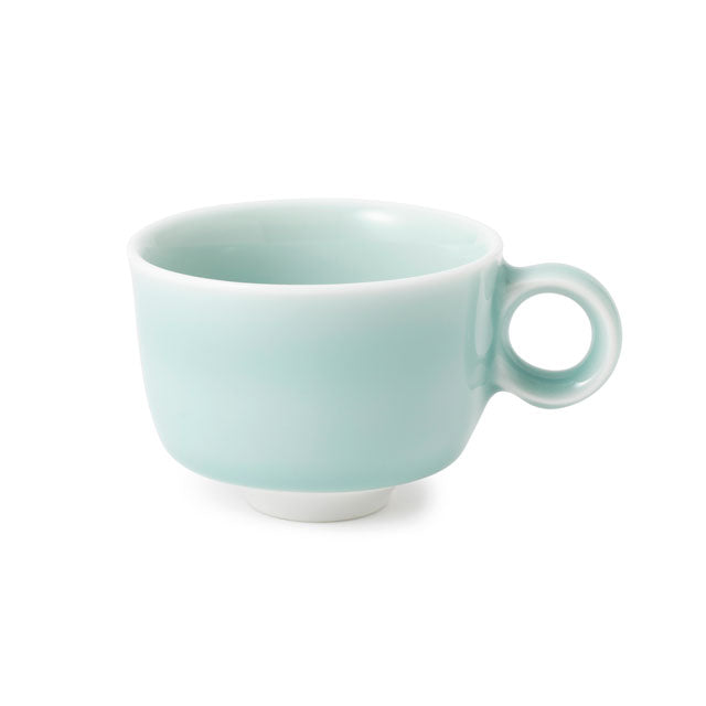 Nabeshima Kosen Kiln Blue Celadon Teacup