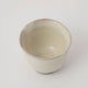 Koro teacup Mino ware cracked powder white
