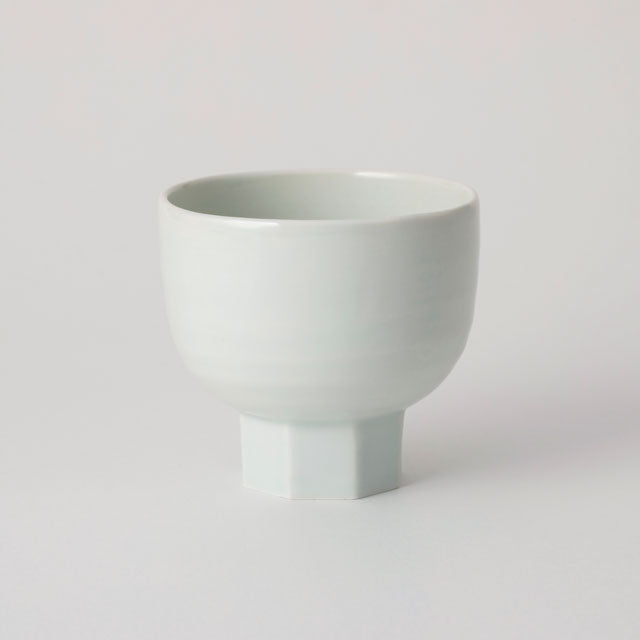 Koro Tea Cup - Arita-yaki White Porcelain with Wheel Throwing