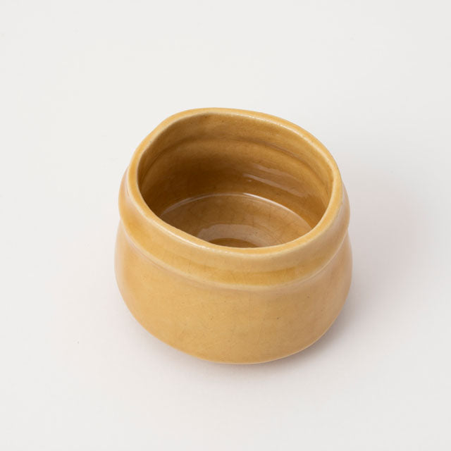 Koro Tea Cup - Seto-yaki with Yellow Rim
