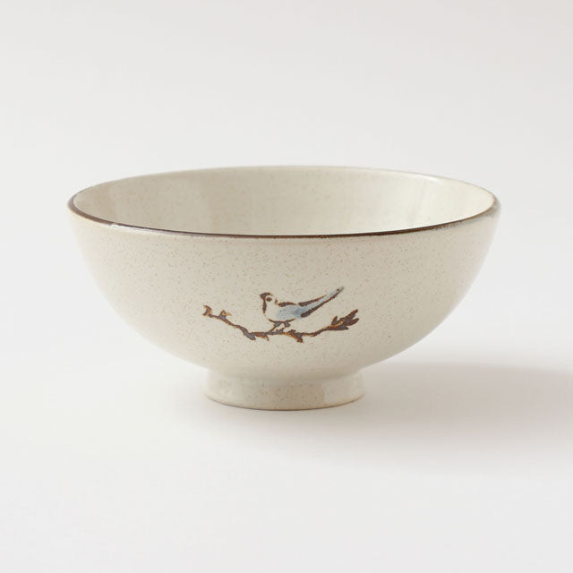 Good Day Rice Bowl - Tetsu-e Kachō (Iron-painted Flowers and Birds)