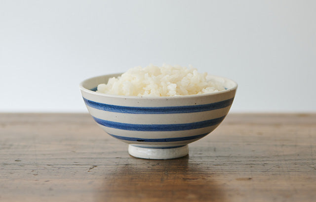 Good Day Rice Bowl - Gosu Koma-suji (Cobalt Top Lines)