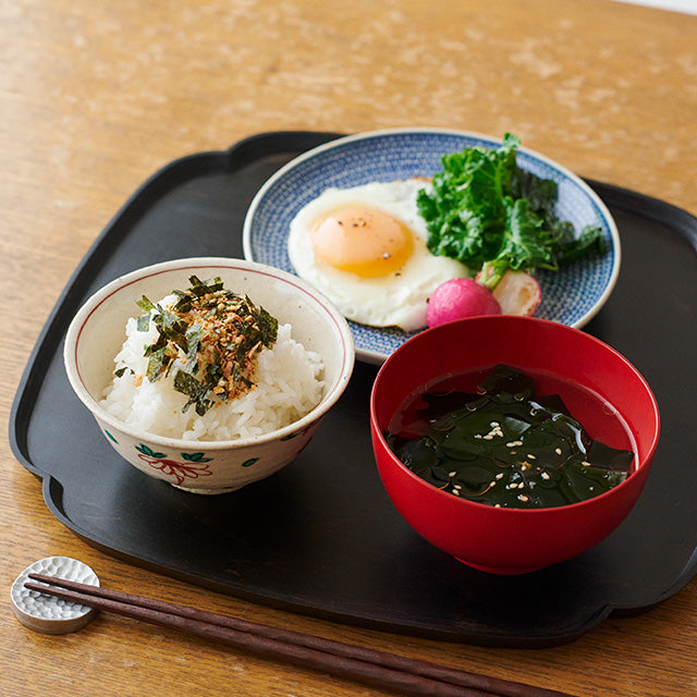 Echizen Urushi Single-Serving Tray - Wood Sorrel Wiping Lacquer Black