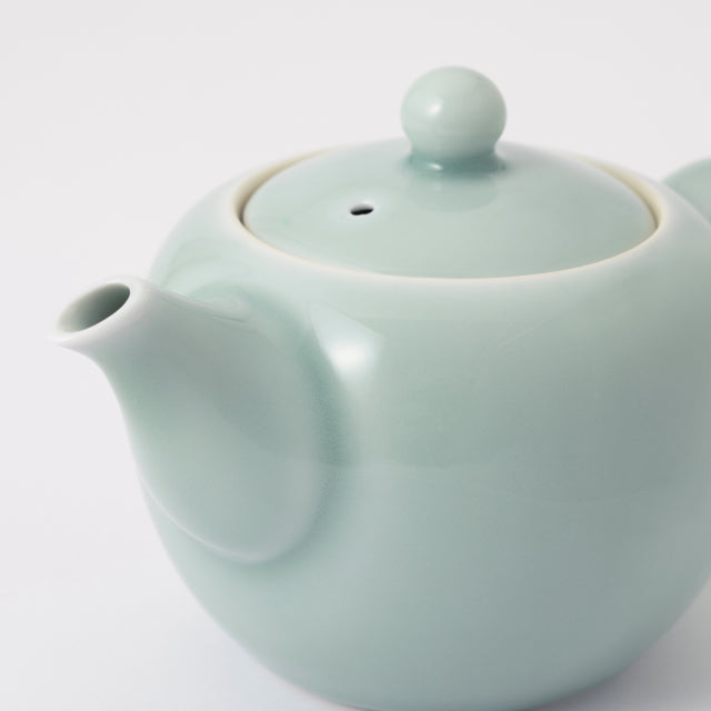 Nabeshima Kosen Kiln Blue Celadon Teapot