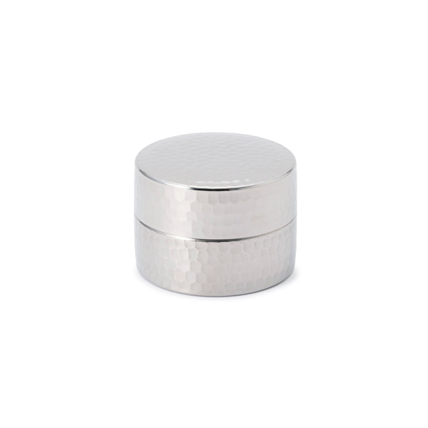 Aizawa Tea Caddy - Hammered Finish - Half-Size