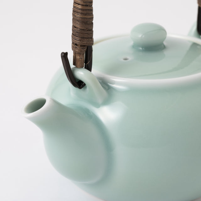 Nabeshima Kosen Kiln Blue Celadon Teapot