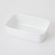 Noda Horo White Series Deep Rectangle Container