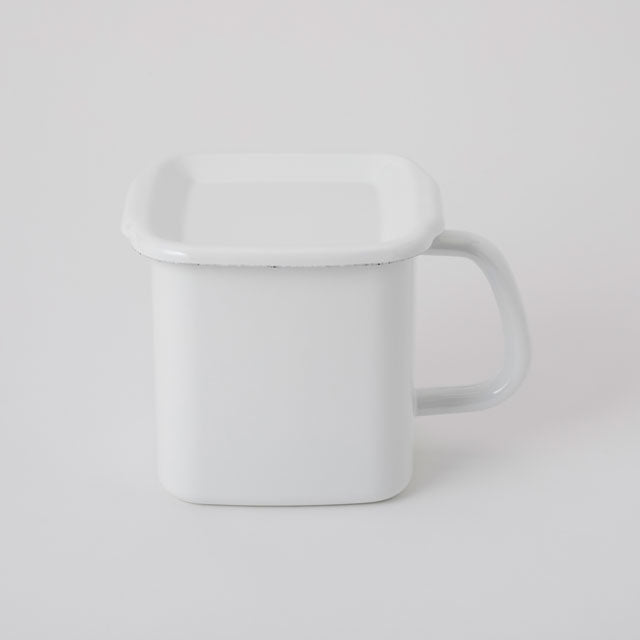Noda Horo White Series Handled Square Storage Container