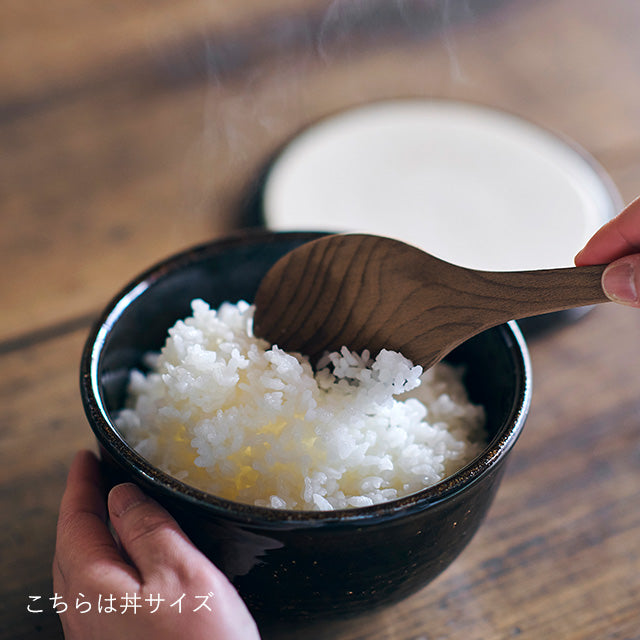 Iga-yaki Rice Bowl with Lid - Donburi Size