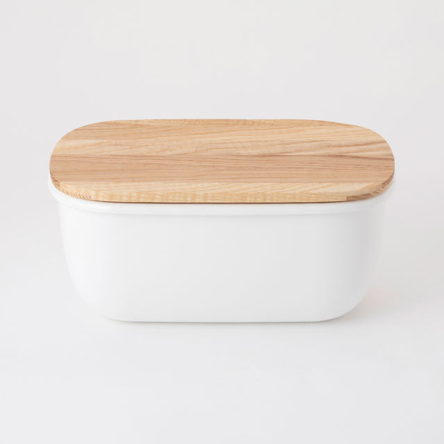 Enamel Pickle Crock - Easy Stirring Design