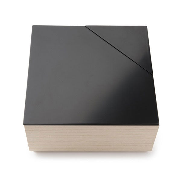 Sa-lon Tea Utensil Box - Lacquered Lid, Pure Lacquer Finish
